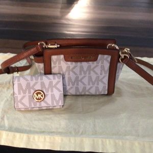 Michael Kors Crossbody and Matching Wallet